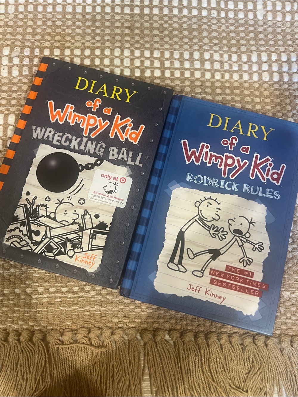 Diary of a Wimpy Kid Book Set - Wrecking Ball & Rodrick Rules - Blue & Black